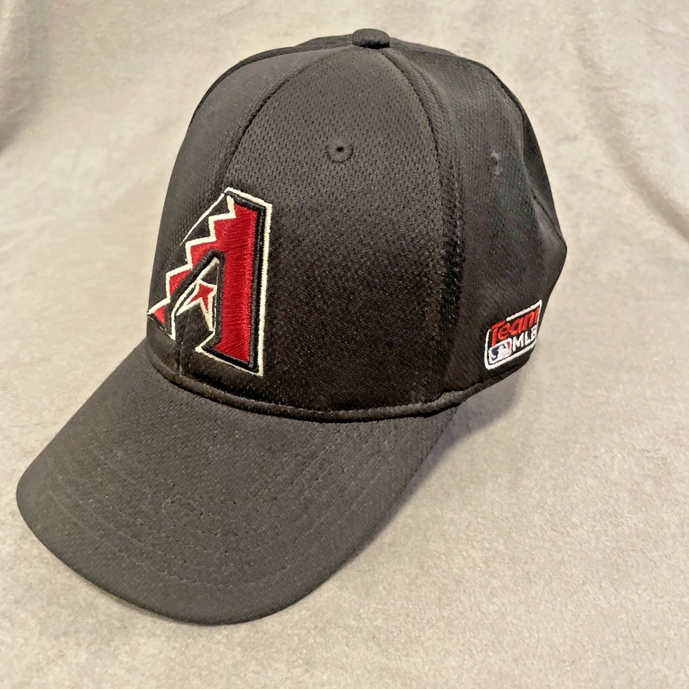 Team MLB Mens OSFA Baseball Hat Black Arizona Diamondbacks Adjustable Strapback